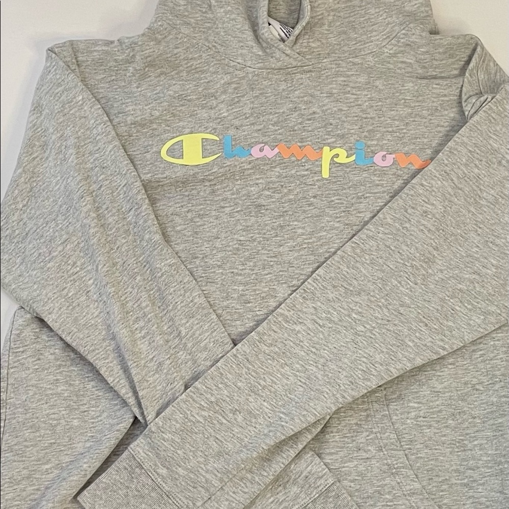 Champion Hoodie - neon writing